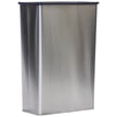 Modern Stainless Steel Rectangular Wastebasket 