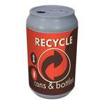 Big Can Recycler - 'Retro Orange' Cans & Bottles Recycling