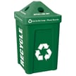 Recycle Bin I with Pyramid Lid in Blue 