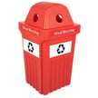 Pictured in red with "Mixed Recycling" decal 