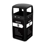 Renegade Outdoor Waste Container with Full Open Top - Configurable