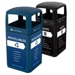 Renegade Outdoor Waste and Recycle Bin Full Opening Combo with optional panels 