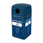 Renegade Outdoor Recycling Container with Circle Opening Top - Configurable