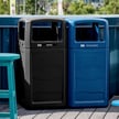 Renegade Outdoor Waste and Recycle Bin Full Opening Combo 