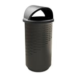 Stadium Series Wave Trash Can with Hood Top 35 Gallon - Configurable