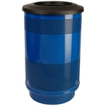 Stadium 55 Gallon Perforated Waste Receptacle with Flat Top - Configurable