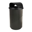 Stadium Series Wave Trash Can with Hood Top 55 Gallon 