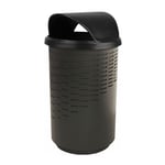 Stadium Series Wave Trash Can with Hood Top 55 Gallon - Configurable