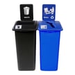 Comes as shown: Waste Only in black and Mixed Recyclables in blue 