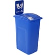 with blue body, blue Mixed Recycling lid and signage 