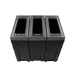 Evolve Three-Stream Cube Slim Recycling Station (Black) 