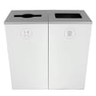 Spectrum Two-Stream Double Cube Recycling Station | White-White 