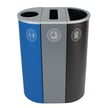 Spectrum Three-Stream Slim Recycling Station | Blue-Gray-Black 