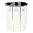 Spectrum Three-Stream Slim Recycling Station | White-White-White 