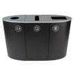 Spectrum 3-Stream Recycling Station | Black-Black-Black 