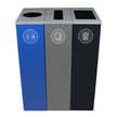 Spectrum Three-Stream Triple Slim Cube Recycling Station | Blue-Gray-Black 