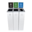 Spectrum 3-Stream Triple Slim Cube with Signs Recycling Station 