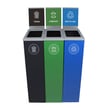 Spectrum 3-Stream Triple Slim Cube with Signs Recycling Station 