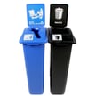 Product comes as shown: Mixed Recyclables in blue. Waste Only in black 