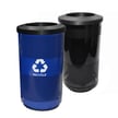 Comes as shown: Blue recycling and black waste 