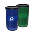 Stadium 35 Gallon Perforated Waste and Recycling Station 