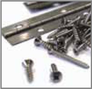 Marine-grade hardware, fasteners and hinges