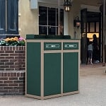 The Stratton 2-Stream Foodservice Recycling Station