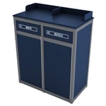 The Stratton 2-Stream Foodservice Recycling Station