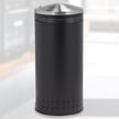 Imprinted 360 with Swivel Lid Waste Receptacle in Black - 25 Gallon 