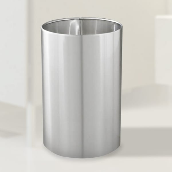 18-Gallon Satin Aluminum Trashcan 