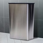 Modern Stainless Steel Rectangular Wastebasket - Configurable