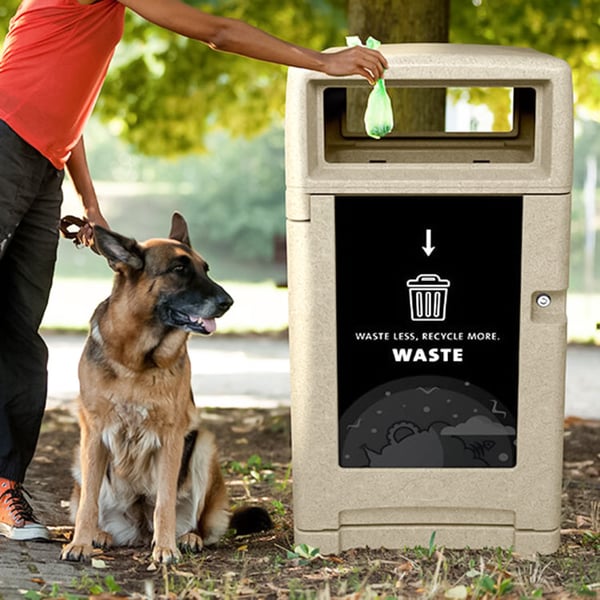 Expression 45 Gallon Single Waste Bin 