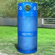 34 Gallon Perforated Recycling Container with Dome Lid 