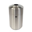 39 gallon bin with brushed stainless steel finish 