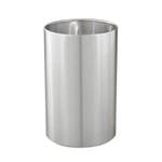 Satin Aluminum Wastebasket - 18 Gallons