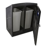 Uptown 64 Gallon Two-Stream Recycling Station - Configurable