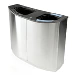 Wave Double Stream Recycling and Waste Container