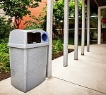 The Wave Duo Outdoor Recycling Container - Configurable