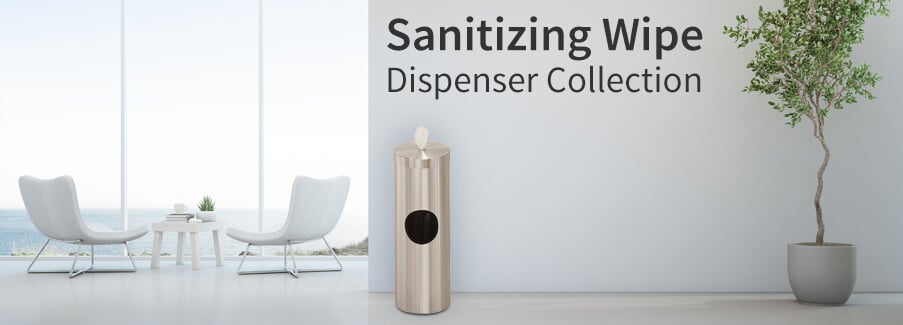 Sanitizing Wipe Dispensers and Stands