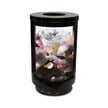 Lookout 55 Gallon Steel Receptacle with Clear Panels, Black Finish 