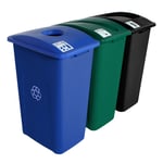 Waste Watcher XL Three-Stream Recycling Station - Configurable