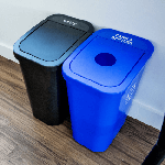 7 Gallon Deskside Sorter Recycling Combo