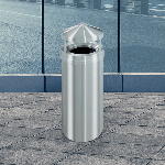 New Yorker Ash/Trash Canopy Top Receptacle - 16 Gallon