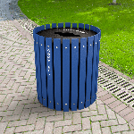 Recycling and Waste Barrel with Lift Off Lid - Configurable